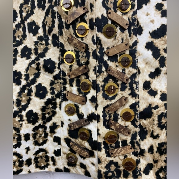 Ruby Road Blazer Womens Size 6P Leopard Print Short Stretchy 3/4 Sleeve - Picture 6 of 11